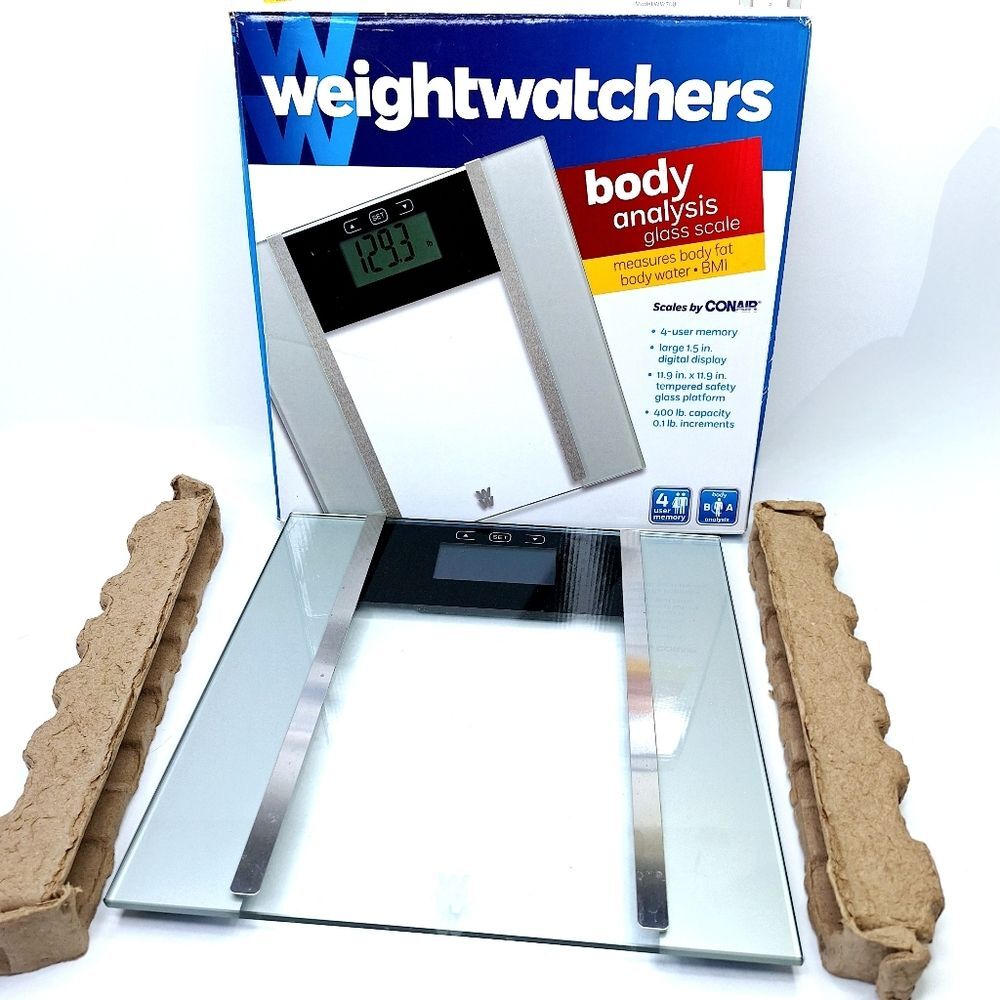 Weight Watchers Body Analysis Glass Floor Scale by Conair